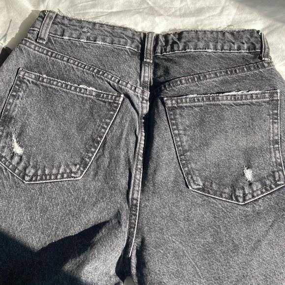 ZARA Black High Waist Ripped Skinny Jeans - Picture 11 of 14